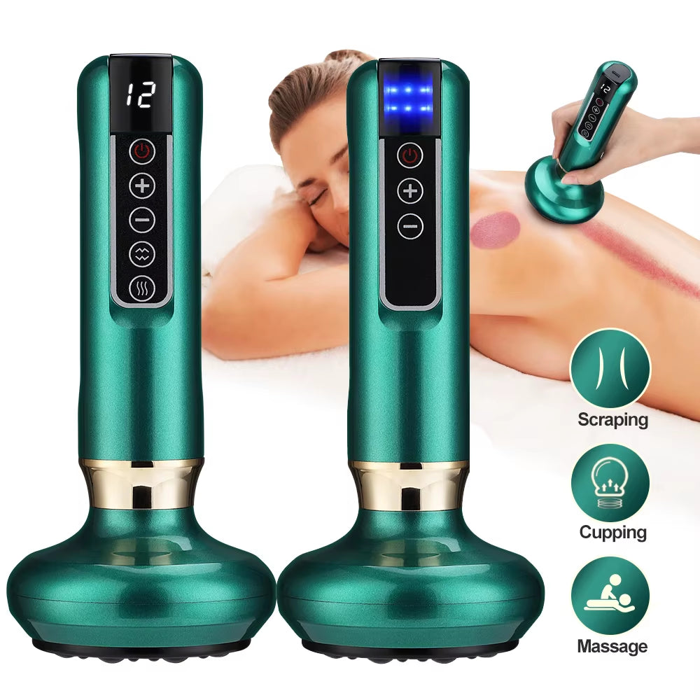 Sculptease™ Magnetic Cupping Massager: Rechargeable Body & Cellulite Scraping Machine