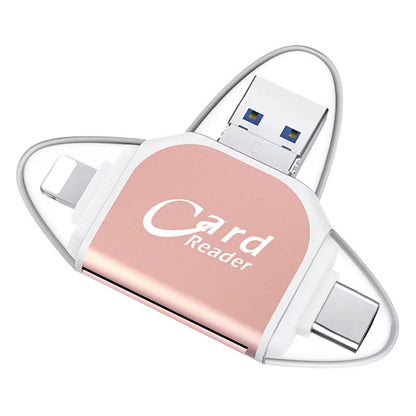 4-In-1 Card Reader Adapter – Instantly Access Your Camera Shots Anywhere