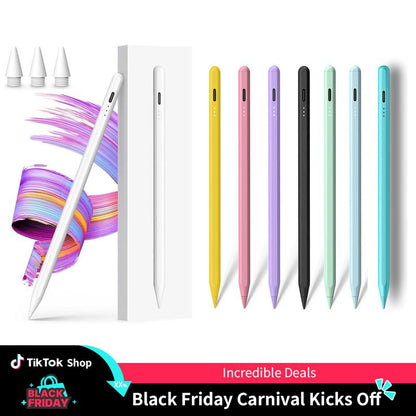 Stylus Pen for Ipad,Fast Charge,With Palm Rejection Tilt Sensitivity, Pencil Compatible with Ipad 6/7/8/9/10, Pro12.9&11",Air3/4/5, Mini5/6